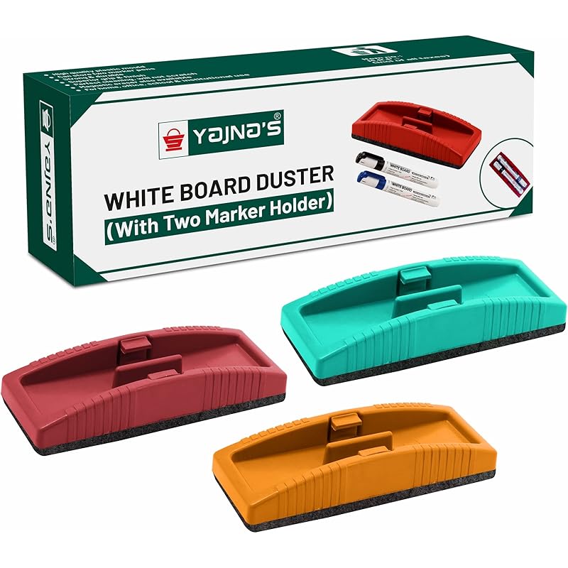 YAJNAS Non Magnetic White Board Duster | Whiteboard Eraser for Erasing White Board Marker or Chalk Board Writing - Assor 3
YAJNAS Non Magnetic White Board Duster | Whiteboard Eraser for Erasing White Board Marker or Chalk Board Writing - Assor 3