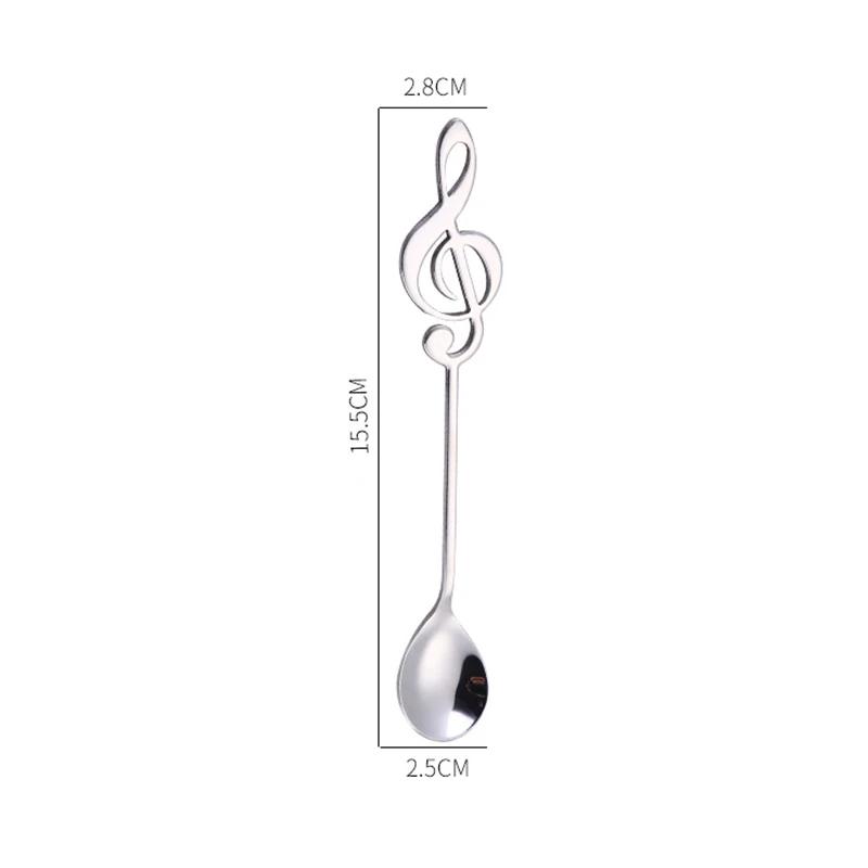 Stainless Steel Musical Note Spoon Creative Coffee Spoon Ice Cream Teaspoon Stirring Dessert Spoon Home Accessories
Stainless Steel Musical Note Spoon Creative Coffee Spoon Ice Cream Teaspoon Stirring Dessert Spoon Home Accessories
