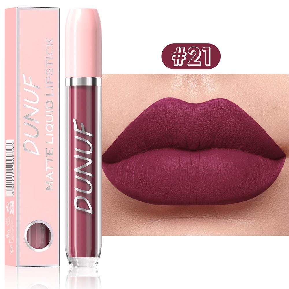DUNUF Velvet Matte Waterproof Lipstick - 25 Colors, Non-stick, Long-lasting Lip Gloss.
DUNUF Velvet Matte Waterproof Lipstick - 25 Colors, Non-stick, Long-lasting Lip Gloss.