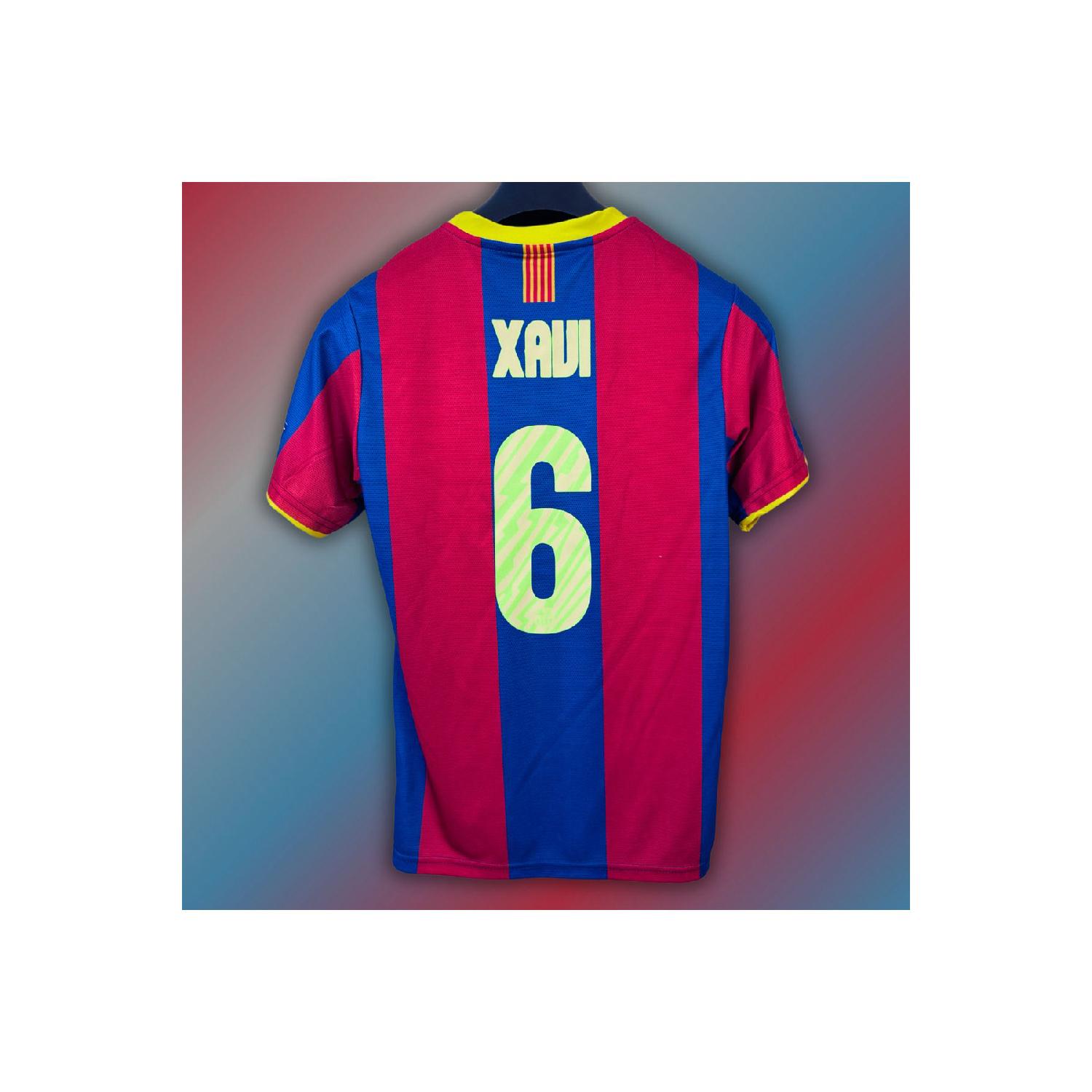 Выездная майка Хави для взрослых финального сезона CL 2011 S чистый 
Выездная майка Хави для взрослых финального сезона CL 2011 S чистый