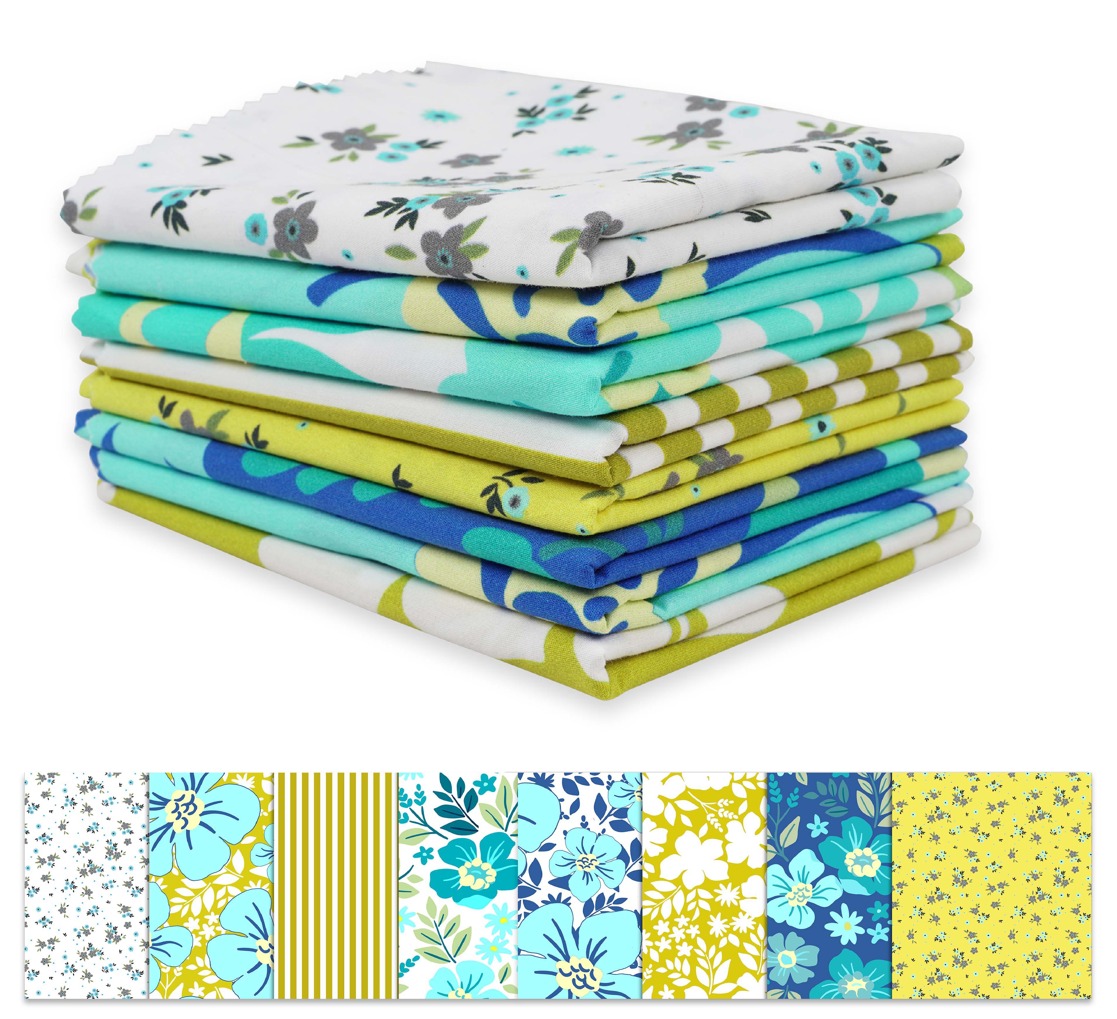 Soimoi 8 Pc Fat Quarter Bundle – Квітковий принт 18 x 22 дюймів DIY Печворк – 100 бавовняних попередньо вирізаних тканин для стьобання (Синій & 18x22 синій
Soimoi 8 Pc Fat Quarter Bundle – Квітковий принт 18 x 22 дюймів DIY Печворк – 100 бавовняних попередньо вирізаних тканин для стьобання (Синій & 18x22 синій