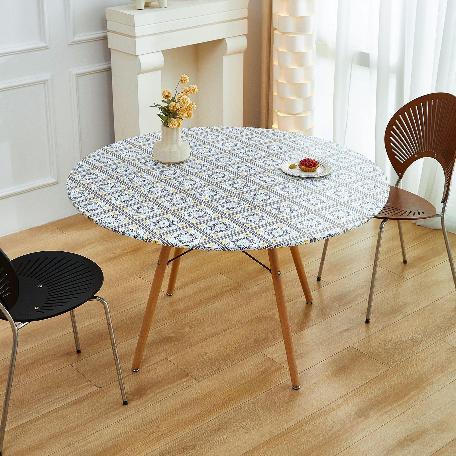 Anti Scald Circular Tablecloth with Elastic Band for Fixing Anti Slip Waterproof Oil Resistant Tablecloth for Home Dining Rooms 60cm Round
Anti Scald Circular Tablecloth with Elastic Band for Fixing Anti Slip Waterproof Oil Resistant Tablecloth for Home Dining Rooms 60cm Round