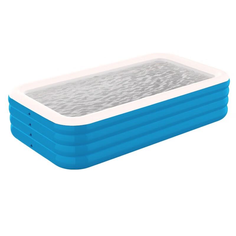 WEZHO Blue and White Rectangular Inflatable Pool
WEZHO Blue and White Rectangular Inflatable Pool