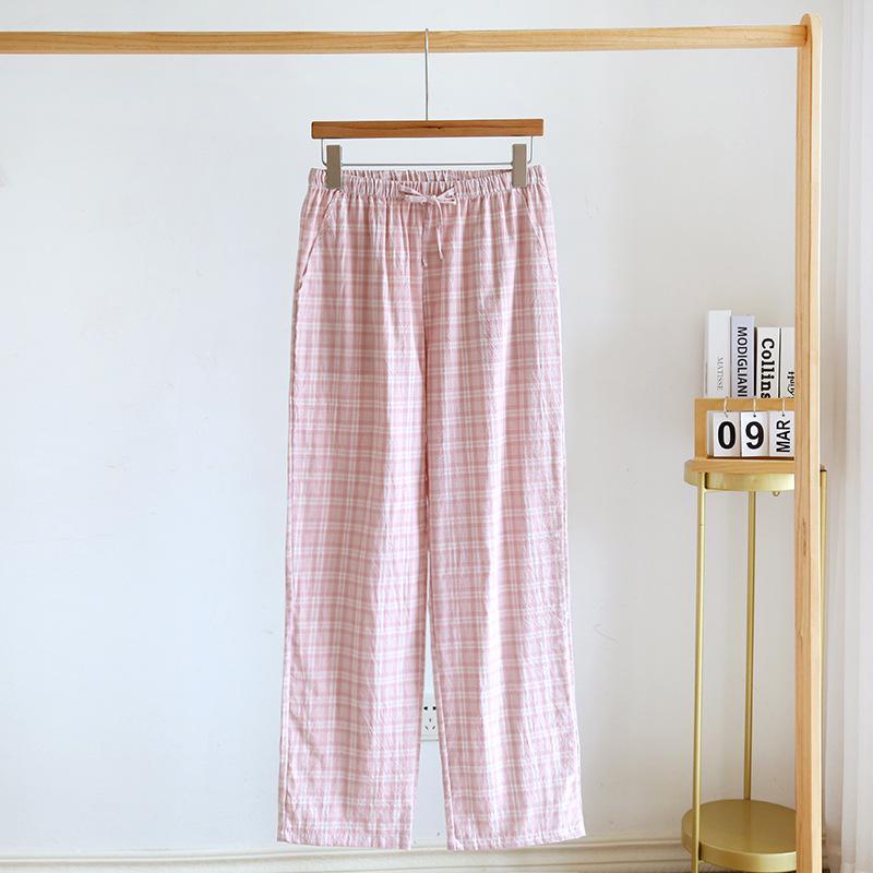Japanese Plaid Cotton Pajama Pants: Summer-Ready for Men & Women M
Japanese Plaid Cotton Pajama Pants: Summer-Ready for Men & Women M