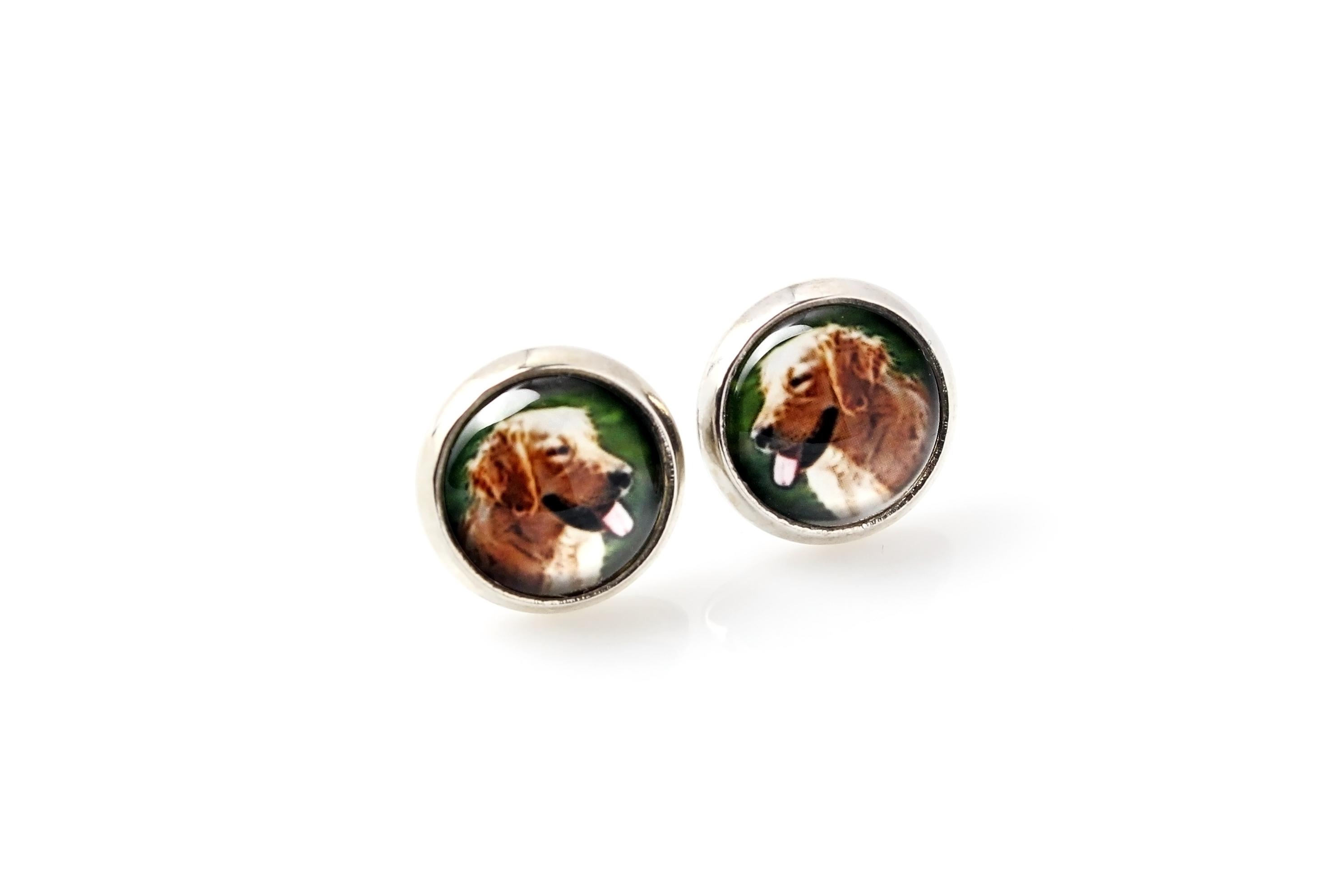 Golden Retriever - earrings your photo handmade, own photo, jewelry from the Art.-Dog brand срібний
Golden Retriever - earrings your photo handmade, own photo, jewelry from the Art.-Dog brand срібний