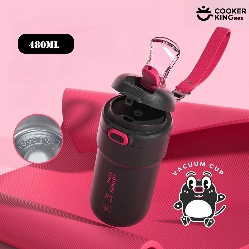 COOKER KING 480ML 316 Stainless Steel Insulated Water Bottle with Straw Large Capacity Open Mouth Stainless Coffee Travel Mug 480ml чорний
COOKER KING 480ML 316 Stainless Steel Insulated Water Bottle with Straw Large Capacity Open Mouth Stainless Coffee Travel Mug 480ml чорний
