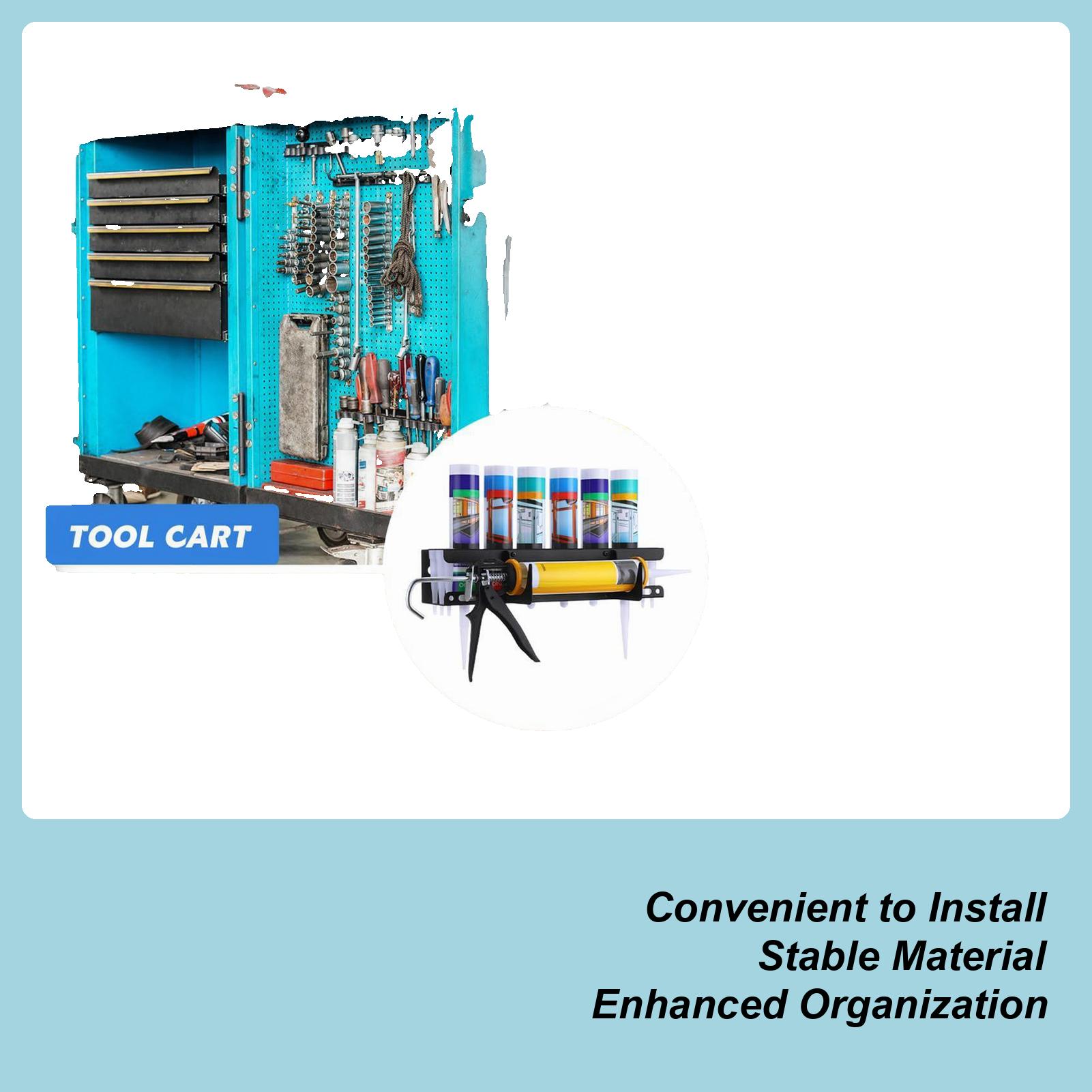Caulking Tube and Caulking Gun Holder Caulking Gun Storage Rack for Garage Wall Mounted Holds 6 Tubes and caulking tool organize China Mainland
Caulking Tube and Caulking Gun Holder Caulking Gun Storage Rack for Garage Wall Mounted Holds 6 Tubes and caulking tool organize China Mainland