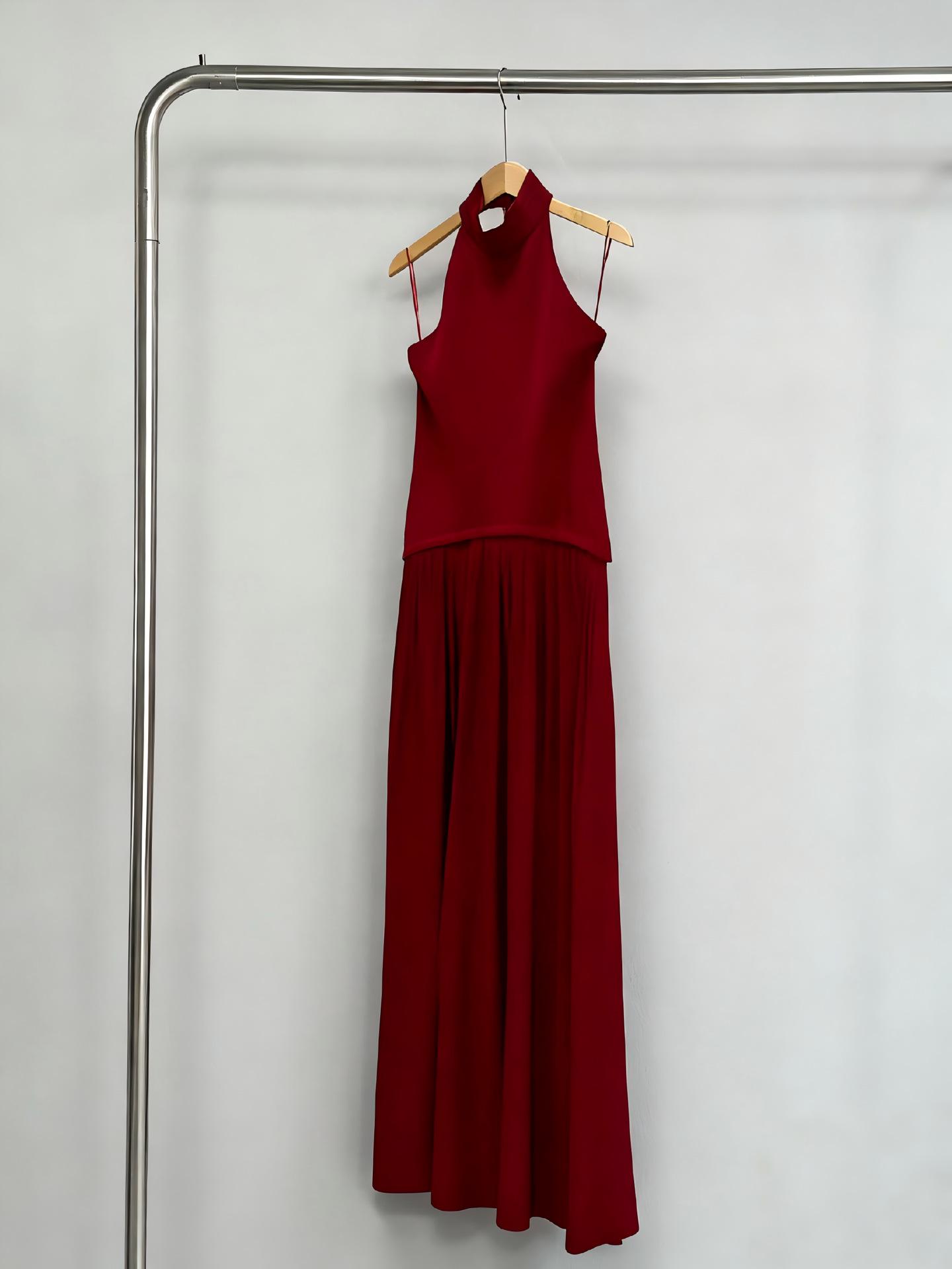 Women s 2026 Summer European-American Fashion: Slim Fit Patchwork Halter Neck Pleated French Solid Color Skirt XXL красный
Women s 2026 Summer European-American Fashion: Slim Fit Patchwork Halter Neck Pleated French Solid Color Skirt XXL красный