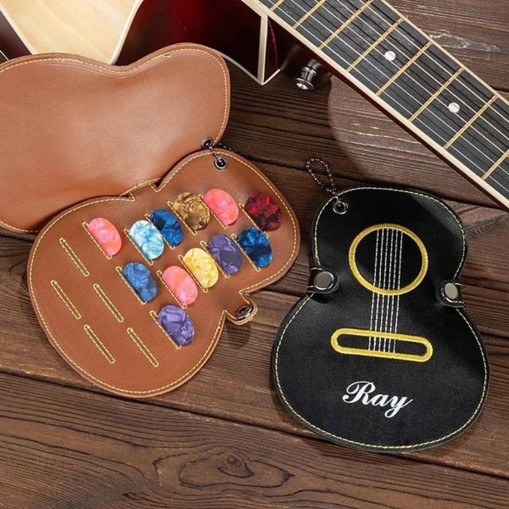 Durable Guitar Plectrums Bag Large Capacity Guitar Pick Bag Guitar Pick Clip Classical чорний
Durable Guitar Plectrums Bag Large Capacity Guitar Pick Bag Guitar Pick Clip Classical чорний