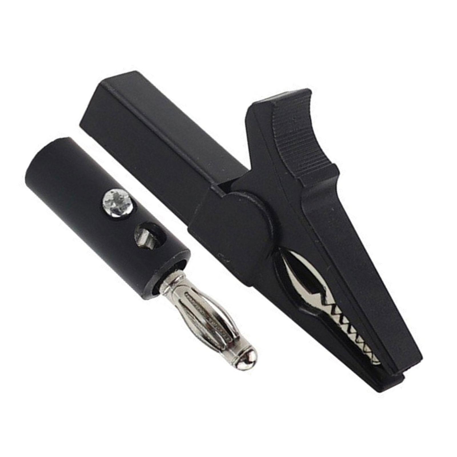 Alligator Clip Banana Plug Test Probes Insulated Electric Clips 4mm Banana Plug Cable Clips for Electrical Testing чорний
Alligator Clip Banana Plug Test Probes Insulated Electric Clips 4mm Banana Plug Cable Clips for Electrical Testing чорний