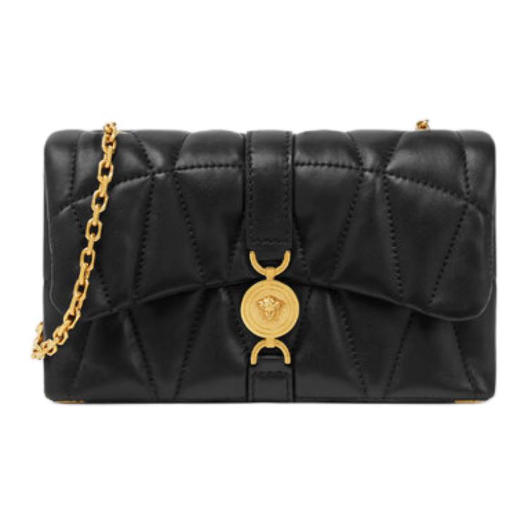 Versace Kleio Gold Metal Detachable Chain Shoulder Strap Lambskin Crossbody Bag Women crossbody bag Black 1017740-1A12975-1B00V Basic Set (Bag+Dust Bag)
Versace Kleio Gold Metal Detachable Chain Shoulder Strap Lambskin Crossbody Bag Women crossbody bag Black 1017740-1A12975-1B00V Basic Set (Bag+Dust Bag)