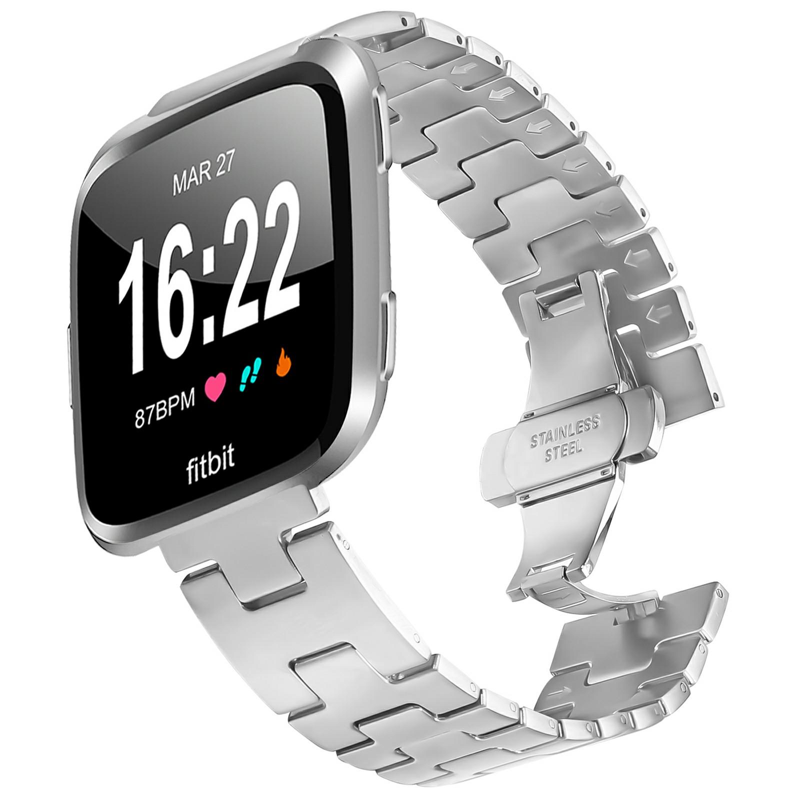 Watch Strap For Fitbit Versa Lite/Versa 2/Versa H-Type Butterfly Clasp Stainless Steel Band Silver As shown A
Watch Strap For Fitbit Versa Lite/Versa 2/Versa H-Type Butterfly Clasp Stainless Steel Band Silver As shown A