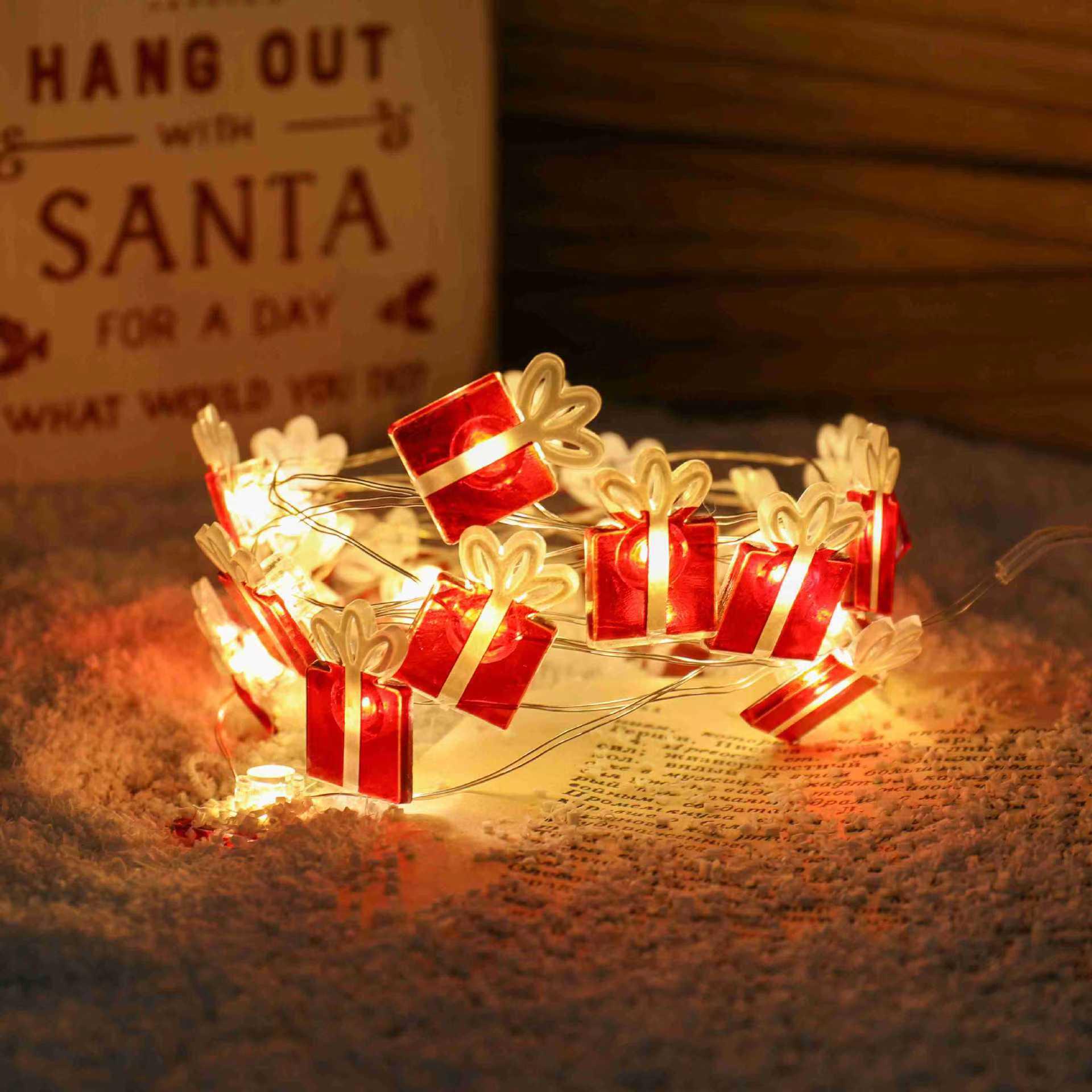 Christmas Series LED String Lights: Reindeer, Gift Box, Creative Snowman, Room Decor, Twinkling Lights 1m 10 Lights - Battery Box (Steady On)
Christmas Series LED String Lights: Reindeer, Gift Box, Creative Snowman, Room Decor, Twinkling Lights 1m 10 Lights - Battery Box (Steady On)