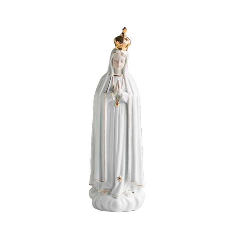 Our Lady of Fatima Ceramic Statue - Sacred Artifacts Home Decor Family Rose Church Holy Ornament 31X10cm
Our Lady of Fatima Ceramic Statue - Sacred Artifacts Home Decor Family Rose Church Holy Ornament 31X10cm