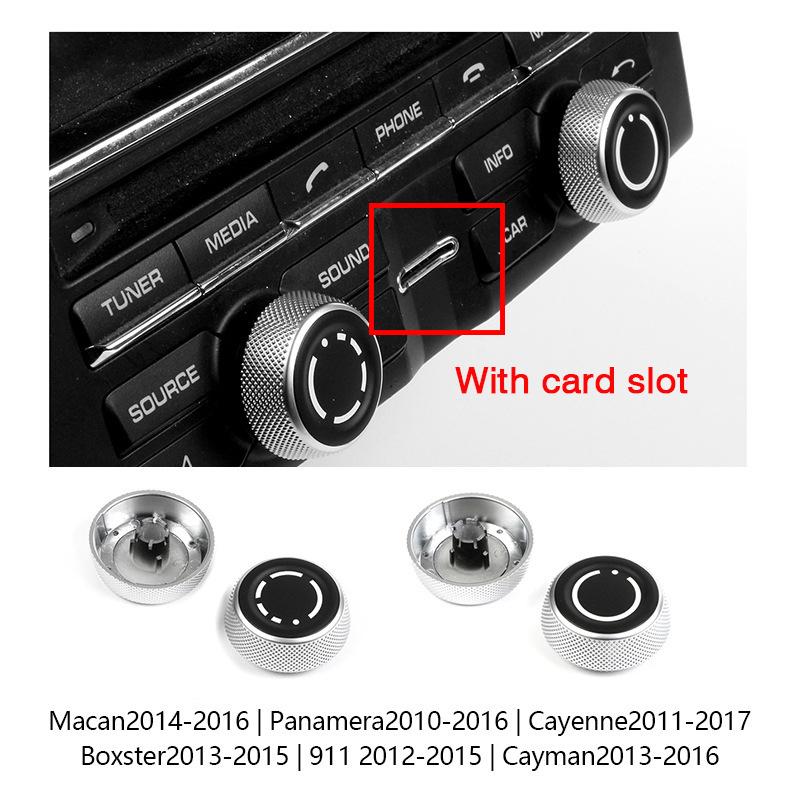 For Porsche Cayenne Panamera Macan 911 718 Boxster Cayman Car Audio Volume Radio Knob Cover CD Multi-Media Control Switch Button
For Porsche Cayenne Panamera Macan 911 718 Boxster Cayman Car Audio Volume Radio Knob Cover CD Multi-Media Control Switch Button