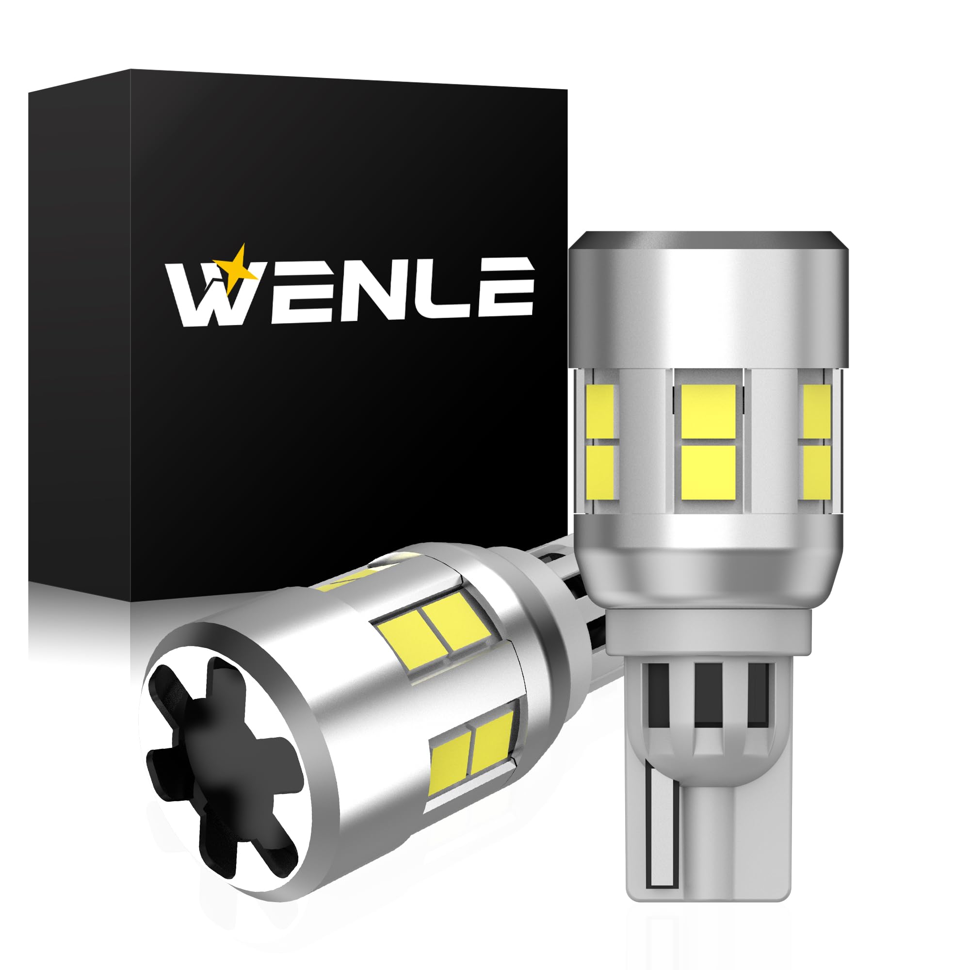 WENLE Суперяркие светодиодные фонари заднего хода T16 с белым светом для DC12V, с длинным бесшумным охлаждением, теплоотвод, комплект из 2 штук и 6000 лм! Встроенный подавитель помех, 6000K, Транспортные средства, Срок службы,
WENLE Суперяркие светодиодные фонари заднего хода T16 с белым светом для DC12V, с длинным бесшумным охлаждением, теплоотвод, комплект из 2 штук и 6000 лм! Встроенный подавитель помех, 6000K, Транспортные средства, Срок службы,