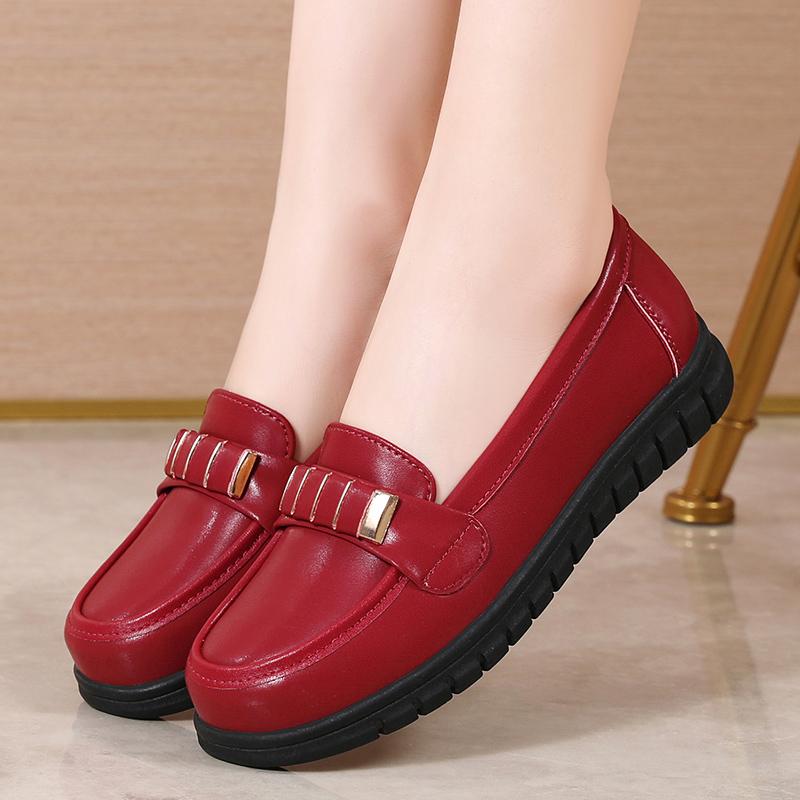 Женские туфли на платформе, черные повседневные кожаные туфли, красные мягкие повседневные туфли для мам, без застежек, большой размер 41 красный
Женские туфли на платформе, черные повседневные кожаные туфли, красные мягкие повседневные туфли для мам, без застежек, большой размер 41 красный