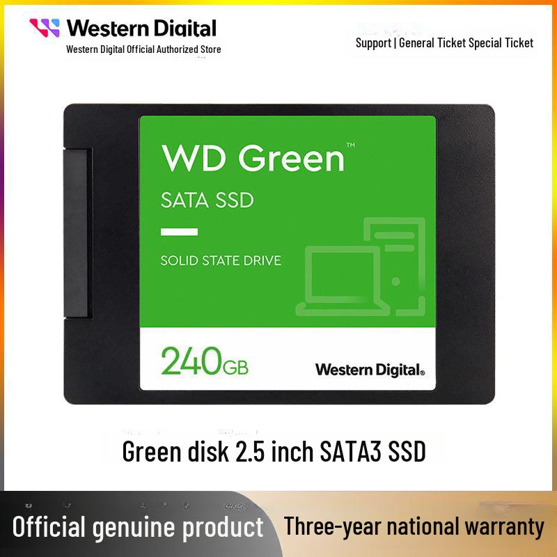 Высокоскоростной SSD WD Green SATA3 - Доступен в 240 ГБ, 480 ГБ, 1 ТБ и 2 ТБ - 2,5-дюймовый твердотельный накопитель 250GB
Высокоскоростной SSD WD Green SATA3 - Доступен в 240 ГБ, 480 ГБ, 1 ТБ и 2 ТБ - 2,5-дюймовый твердотельный накопитель 250GB