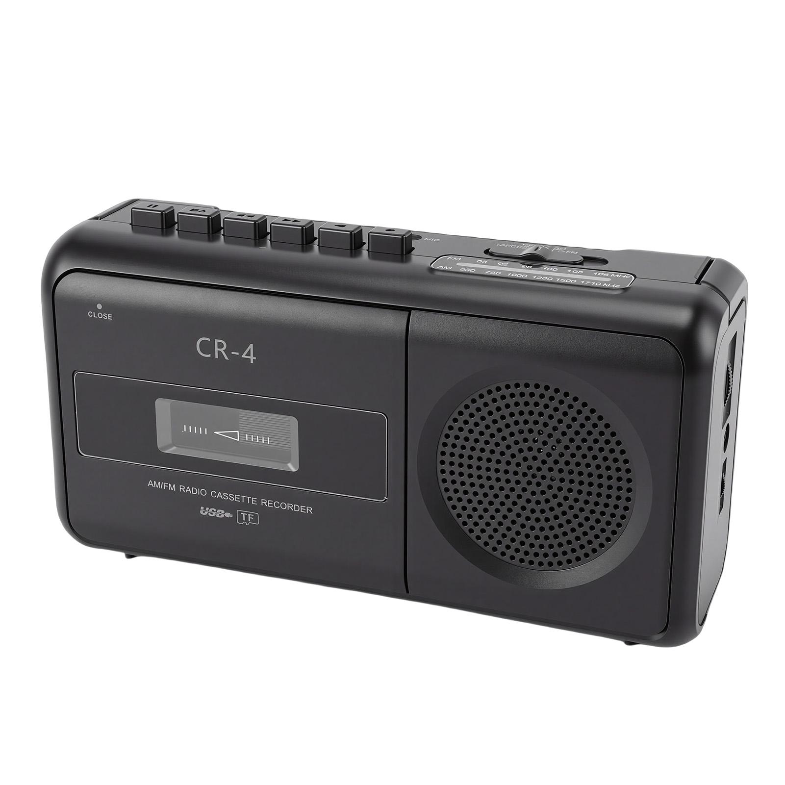 Cassette Tape Recorder Voice Recording Battery Operated MP3 To Cassette Converter Built in Speaker Mic Headphone Jack
Cassette Tape Recorder Voice Recording Battery Operated MP3 To Cassette Converter Built in Speaker Mic Headphone Jack