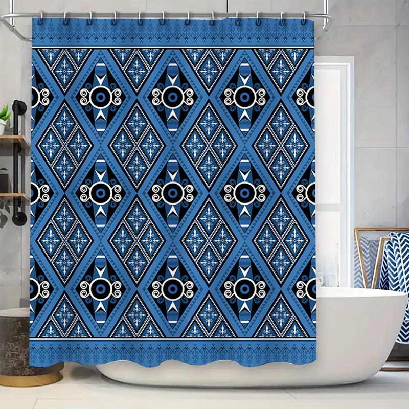 Fashion Blue White Geometric Bathroom Curtains For Bathtub Shower Enclosure Decoration Home Decor 3D Printed Polyester Fabric Wa W60H190(CM)-1 Pcs
Fashion Blue White Geometric Bathroom Curtains For Bathtub Shower Enclosure Decoration Home Decor 3D Printed Polyester Fabric Wa W60H190(CM)-1 Pcs