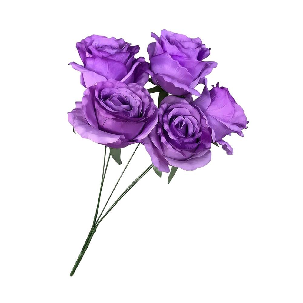 Silk Artificial Rose Flower 5 Heads Wedding Floral for Wedding and Festival Decoration фіолетовий
Silk Artificial Rose Flower 5 Heads Wedding Floral for Wedding and Festival Decoration фіолетовий