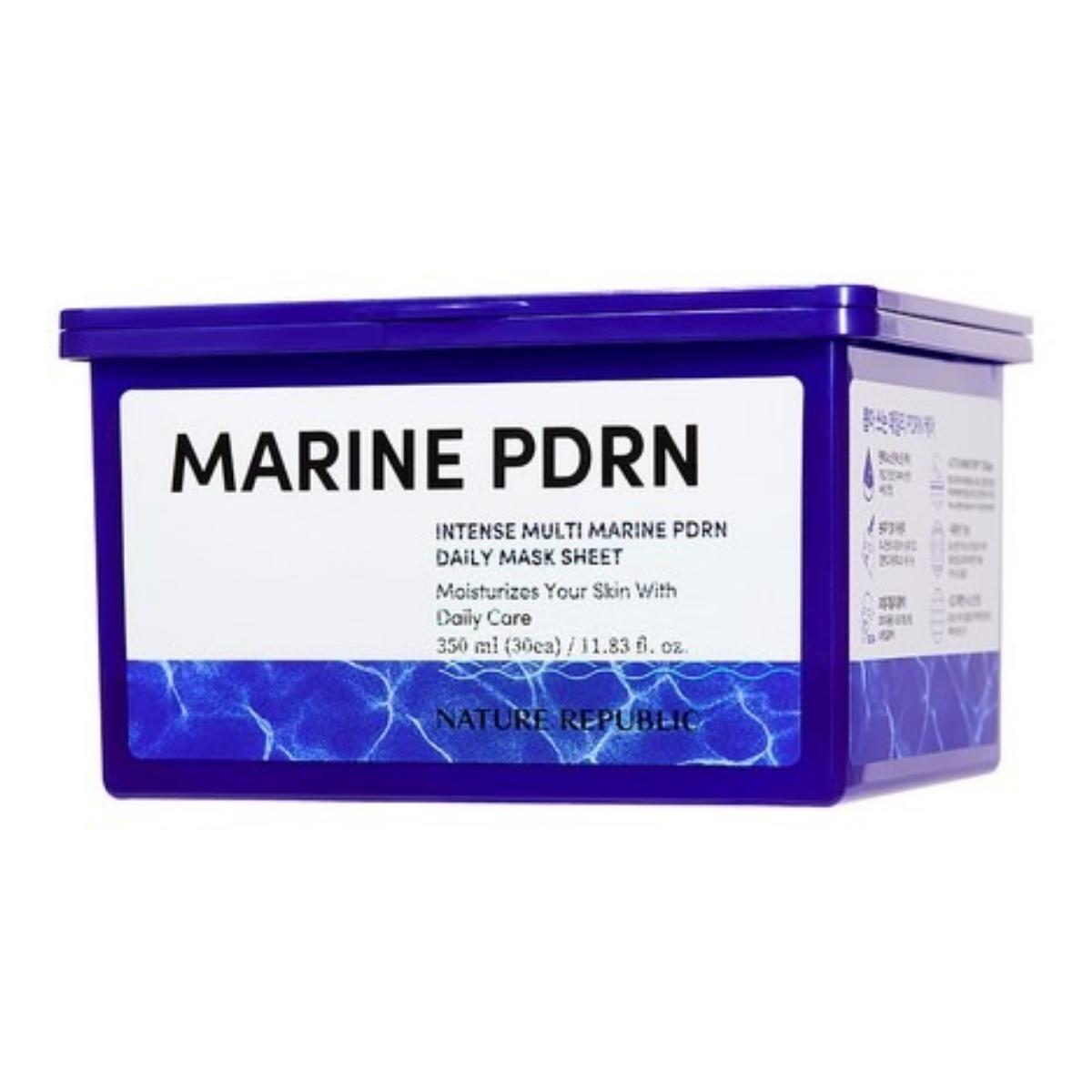 Nature Republic Intense Multi Marine PDRN Daily Mask Sheet 30 Sheets 350ml - Hydrating & Radiant Facial Glow
Nature Republic Intense Multi Marine PDRN Daily Mask Sheet 30 Sheets 350ml - Hydrating & Radiant Facial Glow