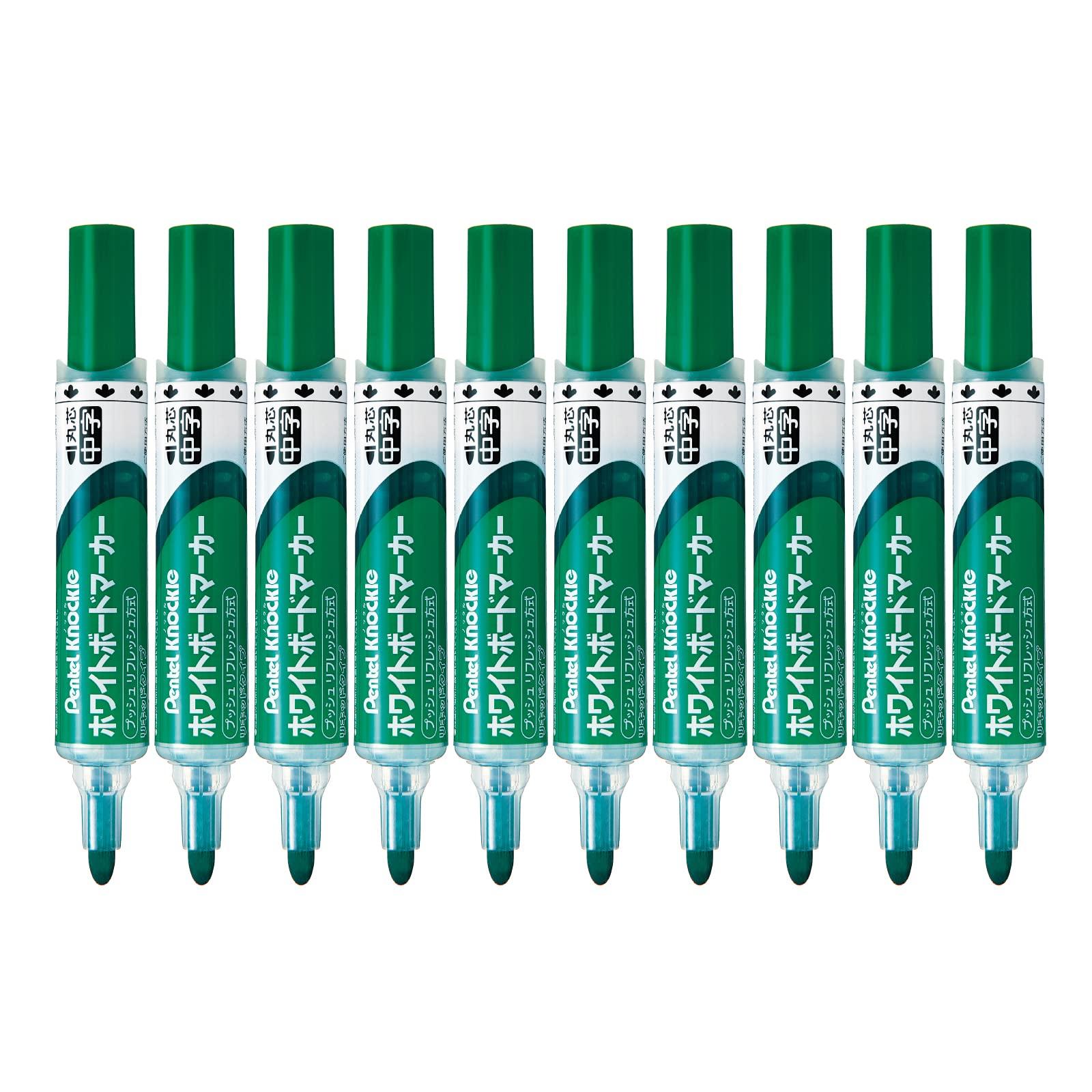 Pentel Whiteboard Marker Nockle Round Core Medium Point Set of 10 Green EMWLM-D
Pentel Whiteboard Marker Nockle Round Core Medium Point Set of 10 Green EMWLM-D