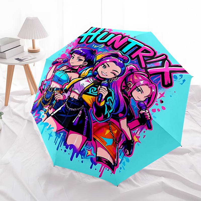 HUNTRX: The Ultimate Festival Gift Auto Opening Rain Umbrella with Foldable Design and 8 Bone Frame for Fans, Travelers, and Everyday Use012
HUNTRX: The Ultimate Festival Gift Auto Opening Rain Umbrella with Foldable Design and 8 Bone Frame for Fans, Travelers, and Everyday Use012