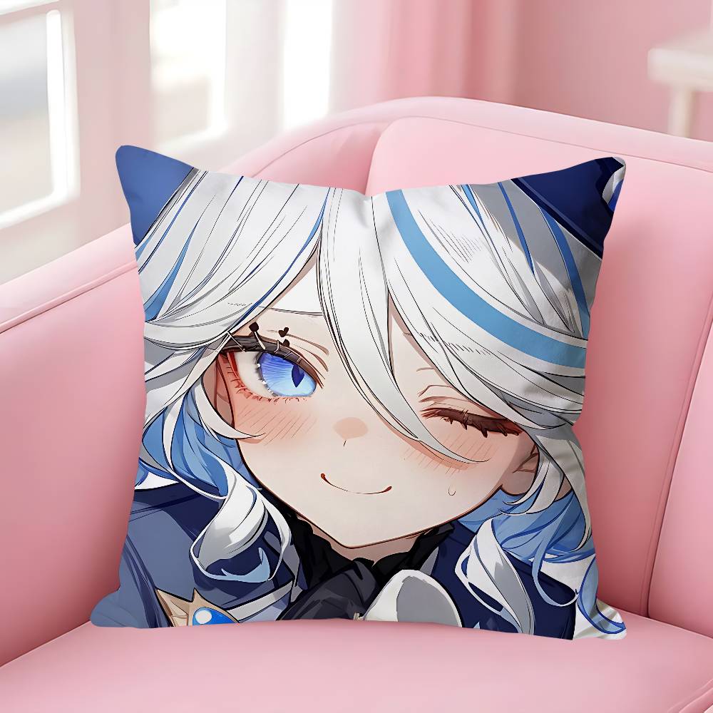 GGenshin Impact Furina Pillow Cases for Bedroom Living Room Sofa Home Decor Polyester Cushion Cover with Zipper 30x30cm
GGenshin Impact Furina Pillow Cases for Bedroom Living Room Sofa Home Decor Polyester Cushion Cover with Zipper 30x30cm