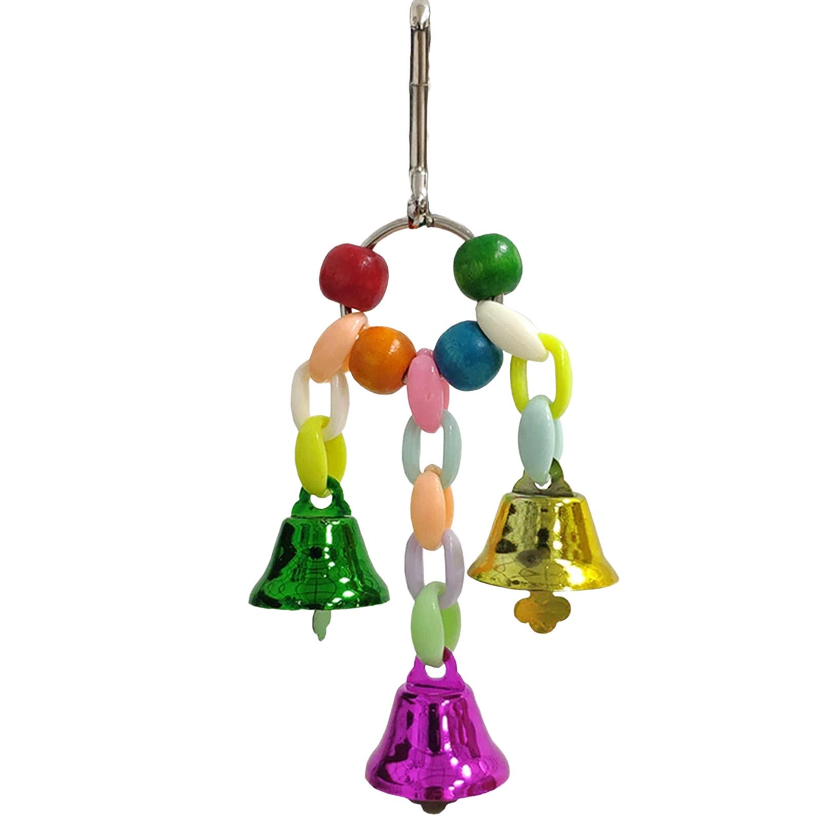 Parrot Cage Hanging Toys Colorful Bell String Bird Interactive Decoration Cage Pendant Bird Bell Toys For Pet Stress Relief
Parrot Cage Hanging Toys Colorful Bell String Bird Interactive Decoration Cage Pendant Bird Bell Toys For Pet Stress Relief
