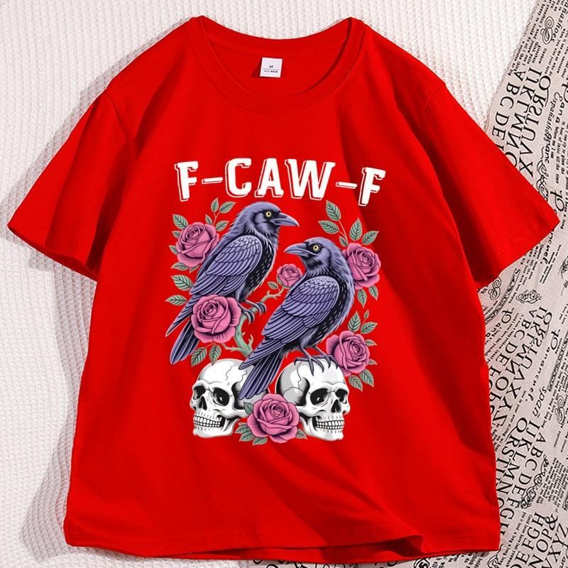 Gothic Black Crow FCW Graphic Tee Unisex Cotton Tshirt Loose Fit Casual Streetwear Top Soft Fabric Mens Womens TShirt Clothes S
Gothic Black Crow FCW Graphic Tee Unisex Cotton Tshirt Loose Fit Casual Streetwear Top Soft Fabric Mens Womens TShirt Clothes S