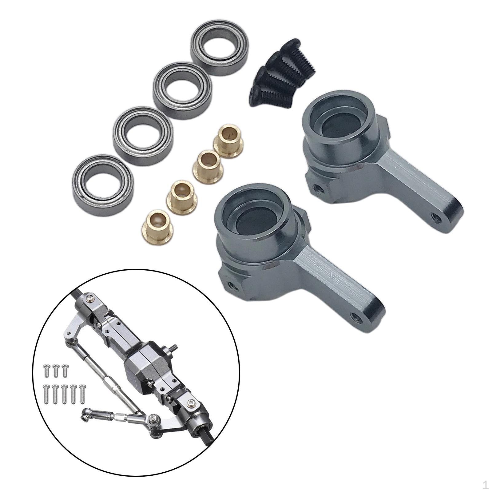 1 Pair 1:16 RC Alloy Front Axle Steering Cup with 4pcs Bearing for WPL MN D90 D91 MN99S Crawler
1 Pair 1:16 RC Alloy Front Axle Steering Cup with 4pcs Bearing for WPL MN D90 D91 MN99S Crawler