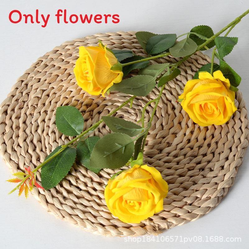 Supply Head 3 Rose Artificial Flower Bouquet For Wedding Photography Decor
Supply Head 3 Rose Artificial Flower Bouquet For Wedding Photography Decor