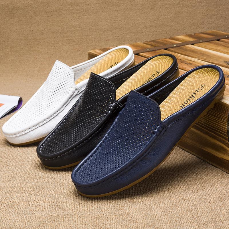 Men s sandals wear half slippers Men s leather summer breathable fashion trendy shoes Baotou casual shoes breathable Shoes 38
Men s sandals wear half slippers Men s leather summer breathable fashion trendy shoes Baotou casual shoes breathable Shoes 38