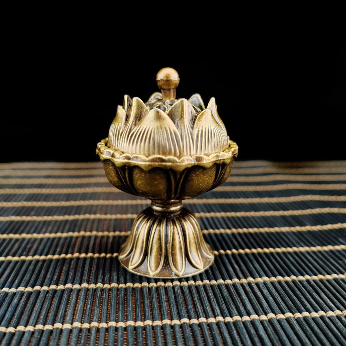 1PC Creative Metal Lotus Teapot Incense Burner Vertical Lotus Indoor Aromatherapy Home Desktop Buddhist Utensils Accessories
1PC Creative Metal Lotus Teapot Incense Burner Vertical Lotus Indoor Aromatherapy Home Desktop Buddhist Utensils Accessories