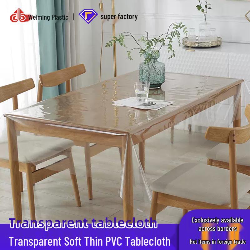 Clear PVC Tablecloth Protector: Soft, Waterproof, Oil-Proof, Heat-Resistant, Wash-Free Table Mat for Dining and Coffee Tables. 137cm Round
Clear PVC Tablecloth Protector: Soft, Waterproof, Oil-Proof, Heat-Resistant, Wash-Free Table Mat for Dining and Coffee Tables. 137cm Round