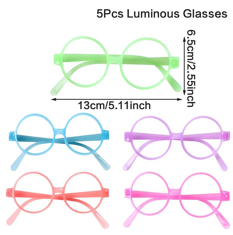 5pcs Luminous Glasses Absorb Solar Energy Glow in The Dark Glow Party Decor Party Supplies Neon Party Favors for Kids Adults
5pcs Luminous Glasses Absorb Solar Energy Glow in The Dark Glow Party Decor Party Supplies Neon Party Favors for Kids Adults
