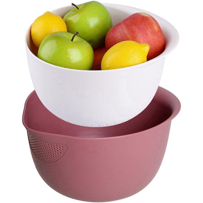 M-Modern-Rice Strainer And Kitchen Colander Set - Strain Rice And Small Grains - Soak, Wash And Drain Vegetables And Fruit фіолетовий
M-Modern-Rice Strainer And Kitchen Colander Set - Strain Rice And Small Grains - Soak, Wash And Drain Vegetables And Fruit фіолетовий