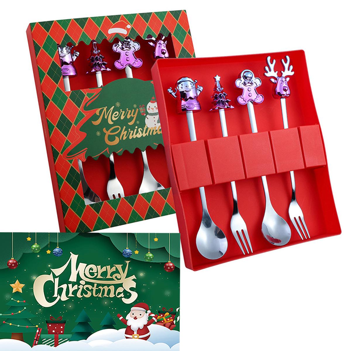 Рождественский набор кофейных ложек и вилок в подарочной коробке с 1 рождественской открыткой, рождественская кофейная ложка, вилки для обеда, десертная ложка, столовые приборы, подарочный набор
Рождественский набор кофейных ложек и вилок в подарочной коробке с 1 рождественской открыткой, рождественская кофейная ложка, вилки для обеда, десертная ложка, столовые приборы, подарочный набор
