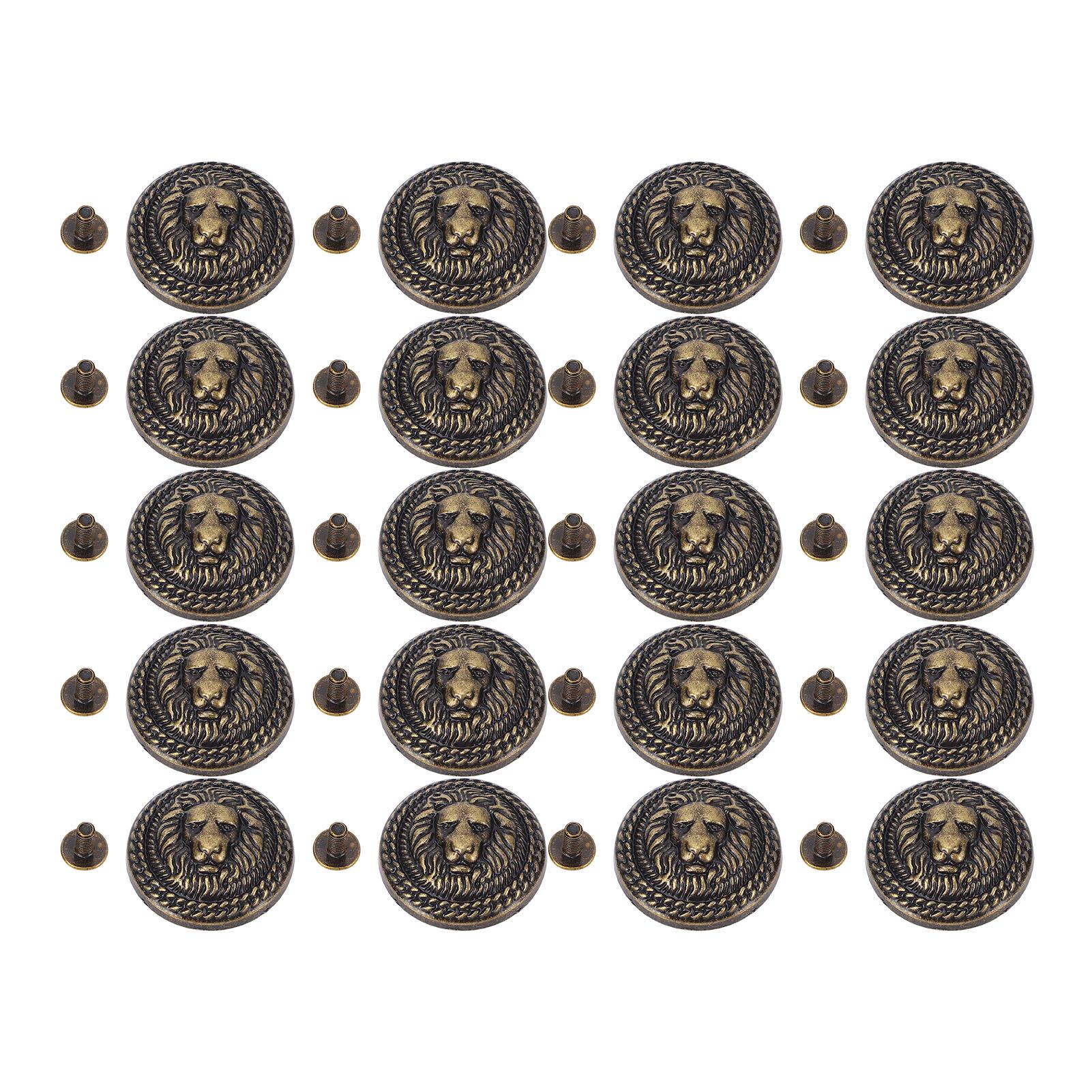 20 Sets Lion Rivet 24mm Diameter Vintage Decorative Zinc Alloy Lion Head Rivet Button with 7mm сірий колір
20 Sets Lion Rivet 24mm Diameter Vintage Decorative Zinc Alloy Lion Head Rivet Button with 7mm сірий колір