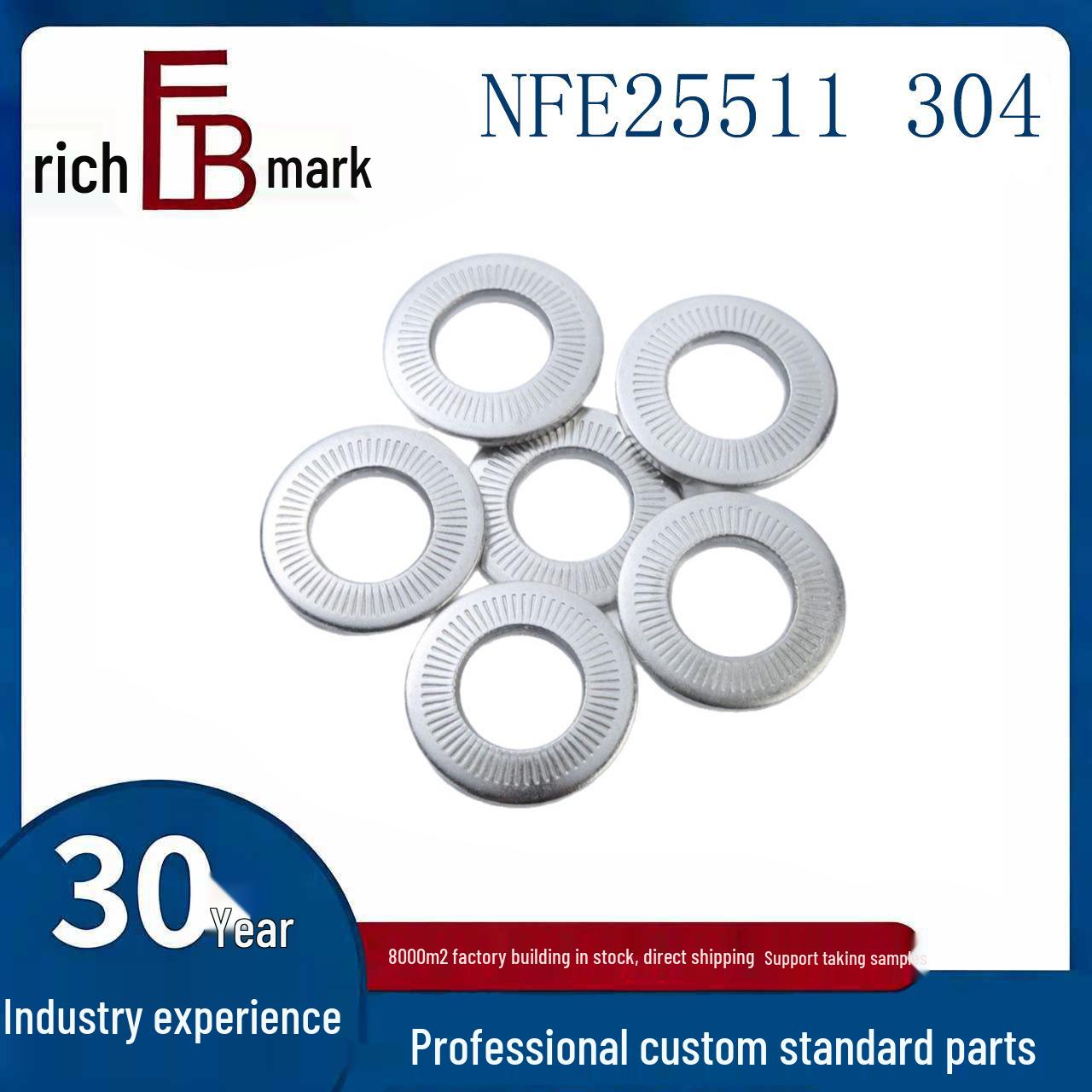 NFE25511 304 Stainless Steel Flower Tooth Pattern Embossed Toothed Washer, Dish-Shaped, Sizes M3-M20 4
NFE25511 304 Stainless Steel Flower Tooth Pattern Embossed Toothed Washer, Dish-Shaped, Sizes M3-M20 4