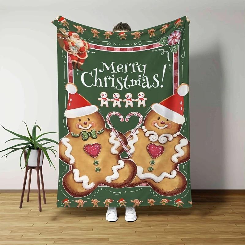 Vintage Christmas Gingerbread Flannel Throw Blanket Xmas Decorations for Hom Soft Red Snowman Blankets Home Portable Airplane 70x100cm білий
Vintage Christmas Gingerbread Flannel Throw Blanket Xmas Decorations for Hom Soft Red Snowman Blankets Home Portable Airplane 70x100cm білий