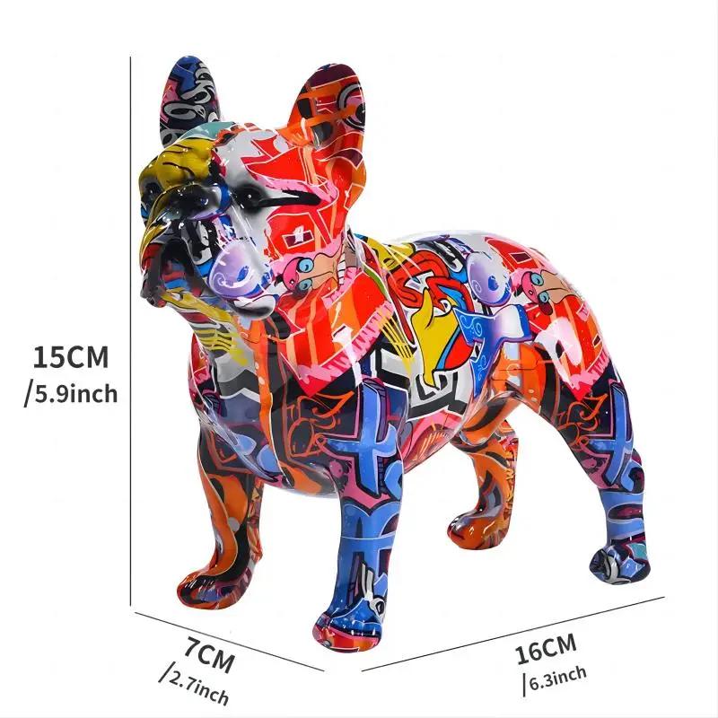 Colorful French Bulldog Resin Sculpture - DIY Graffiti Dog Statue for Desktop & Home Decor (Creative Pet Ornament) 17.4 X8X 15.2CM
Colorful French Bulldog Resin Sculpture - DIY Graffiti Dog Statue for Desktop & Home Decor (Creative Pet Ornament) 17.4 X8X 15.2CM