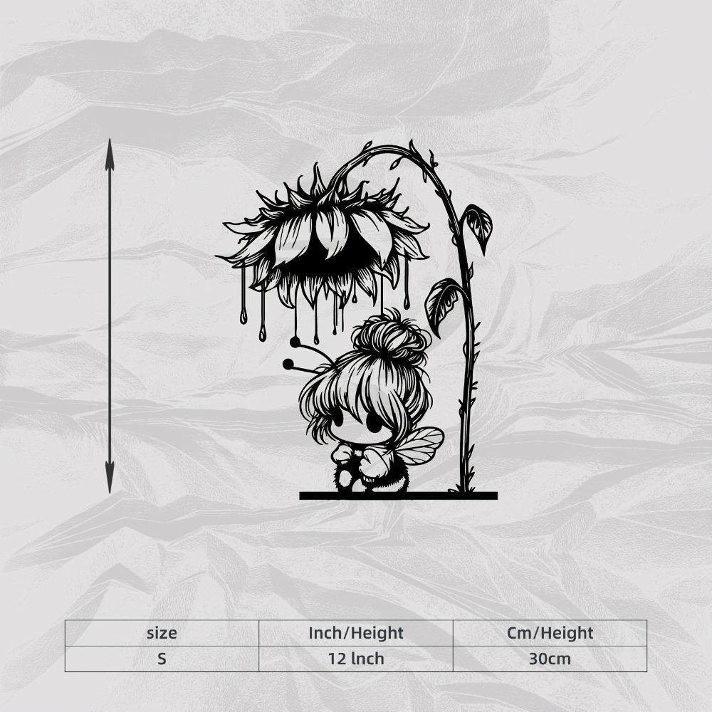 Sunflower Fairy Metal Wall Art Weather Resistant Sculpture Garden Fence Outdoor Decor Nature Fantasy Mural Easter Mother Day Gift S/30cm/12inch
Sunflower Fairy Metal Wall Art Weather Resistant Sculpture Garden Fence Outdoor Decor Nature Fantasy Mural Easter Mother Day Gift S/30cm/12inch