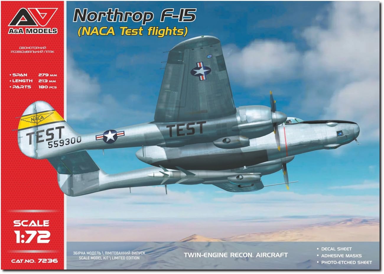 Models Bit American Northrop Reconnaissance Aircraft NASA Test Type Plastic Model MVA72036 1/72 F-15 (A&Amodels) (Airplane)
Models Bit American Northrop Reconnaissance Aircraft NASA Test Type Plastic Model MVA72036 1/72 F-15 (A&Amodels) (Airplane)