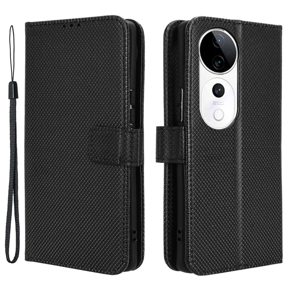 For vivo S19 Pro 5G/V40 5G Case PU Leather Diamond Texture Protective Phone Cover Black
For vivo S19 Pro 5G/V40 5G Case PU Leather Diamond Texture Protective Phone Cover Black
