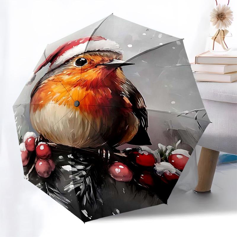 1pc Christmas Robin Santa Hat Automatic Folding Umbrella, Portable 3-Fold Design with 8-Bone Iron Frame, Outdoor, Gift for Fans, Travelers, Daily Use.
1pc Christmas Robin Santa Hat Automatic Folding Umbrella, Portable 3-Fold Design with 8-Bone Iron Frame, Outdoor, Gift for Fans, Travelers, Daily Use.