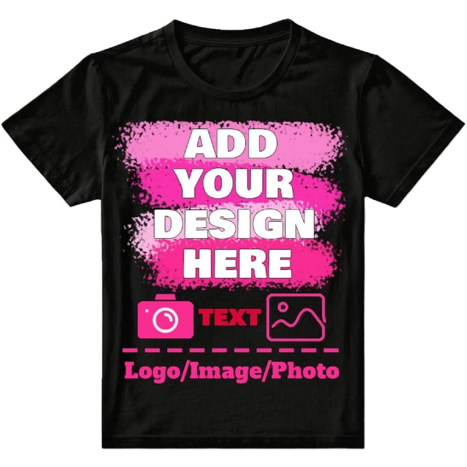 Custom T Shirts for Women Design Your Own T-Shirts Front Back Printed Personalized Tee Shirts Women Cotton Tshirts XXXXXL чорний
Custom T Shirts for Women Design Your Own T-Shirts Front Back Printed Personalized Tee Shirts Women Cotton Tshirts XXXXXL чорний