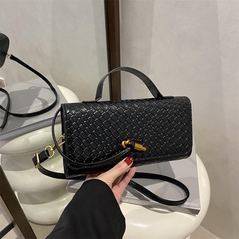 Весна/Лето 2025 Тканая текстура Китайский стиль Багет Вечерняя сумка - Сумка-тоут/Кроссбоди класса люкс чёрный
Весна/Лето 2025 Тканая текстура Китайский стиль Багет Вечерняя сумка - Сумка-тоут/Кроссбоди класса люкс чёрный