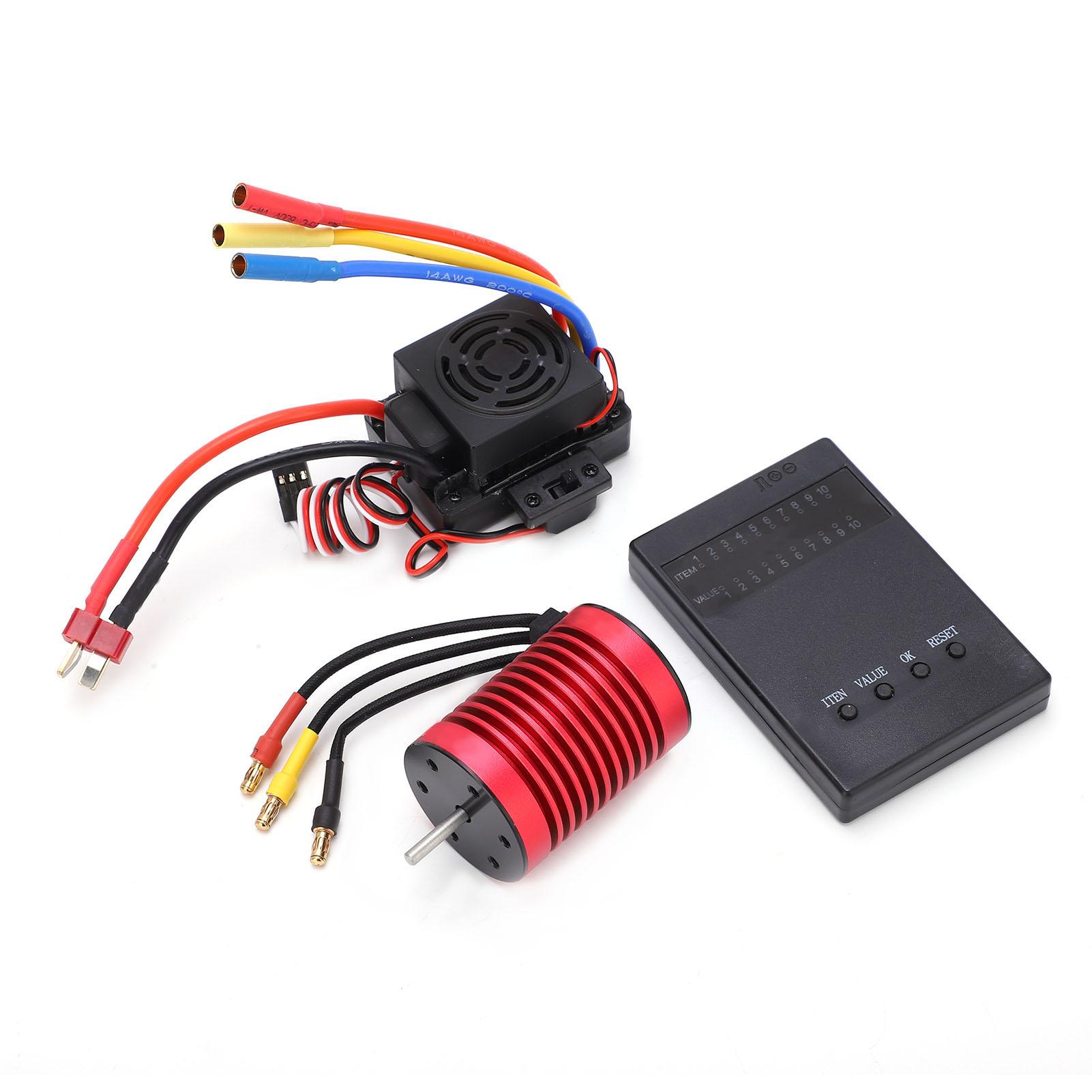 Waterproof Combo F540 3300KV Brushless Motor 60A ESC with Program Card for 1/10 RC Car
Waterproof Combo F540 3300KV Brushless Motor 60A ESC with Program Card for 1/10 RC Car